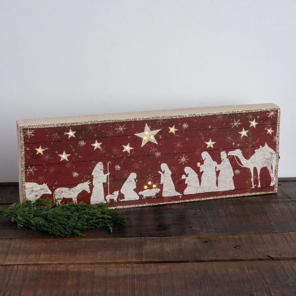 Other - Nativity Scene LED Box Sign